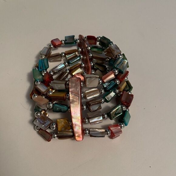 Lia Sophia Stone Beaded Stretchy Bracelet - Picture 2 of 5